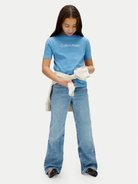 Dětské tričko Calvin Klein Jeans modré