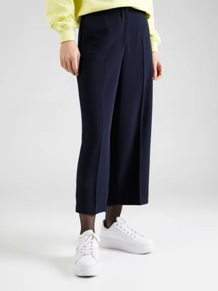 Tommy Hilfiger Текстилни панталони Wide Leg тъмносин