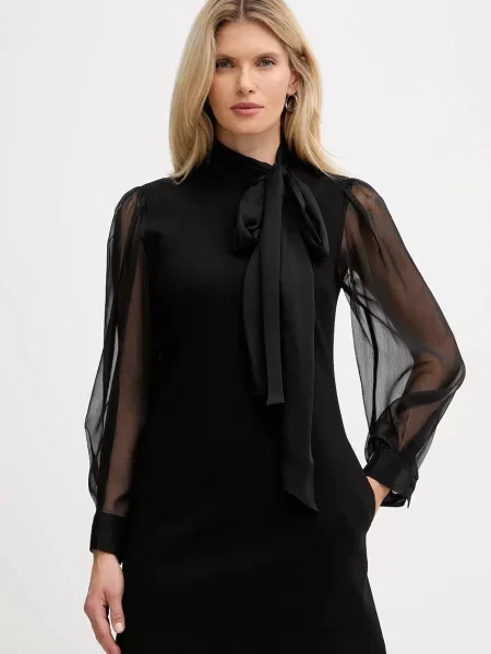 Twinset sukienka mini prosta czarny