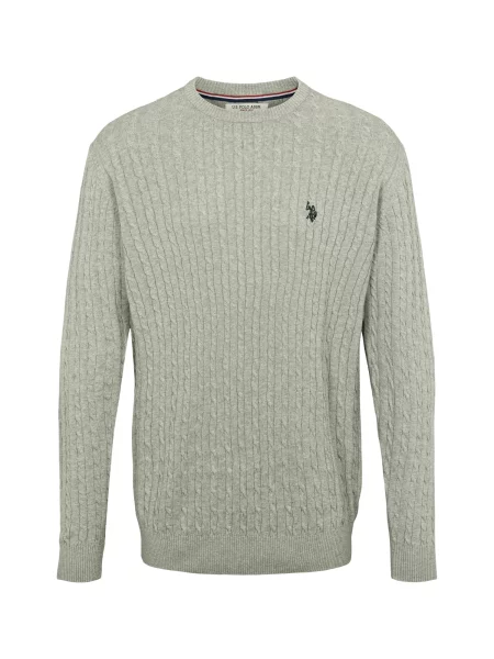 U.S. POLO ASSN. Pulover UMMads gri amestecat negru