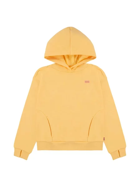 Levi's Dětská mikina BATWING PATCH HOODIE žlutá