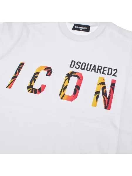 Tricou copii Dsquared alb