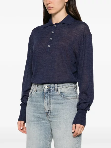 Gulerat tricou polo Haikure albastru