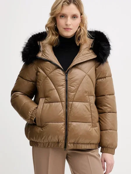 Geox kurtka BACKSIE zimowa brązowy