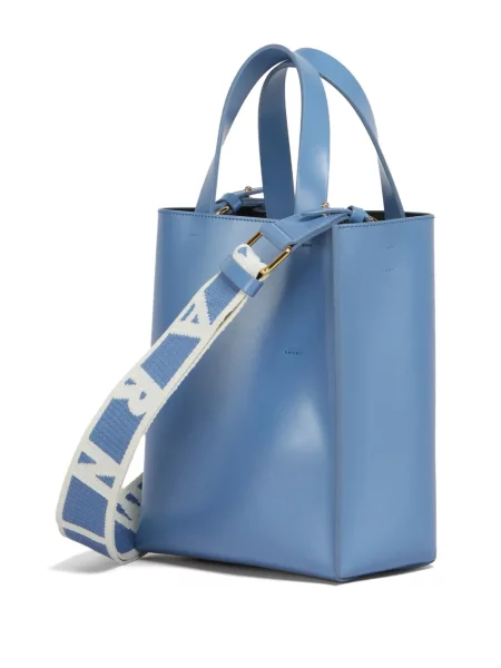 Geantă shopper Marni albastru