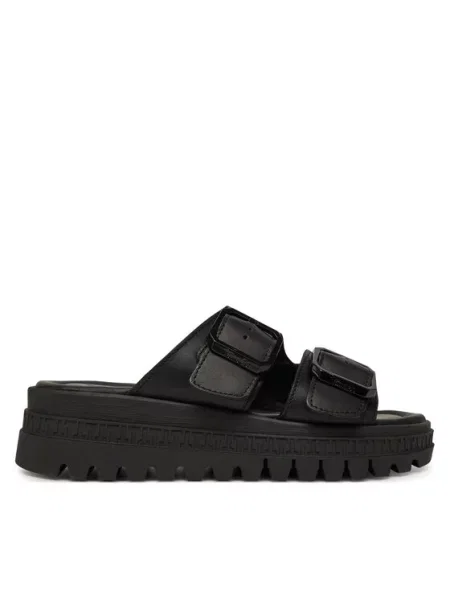 Boty Tamaris pantofle black leather černé