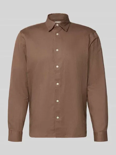 Koszula casualowa z mieszanki lnu i bawełny w kroju regular fit model CLAY LINENBLEND' Selected Homme