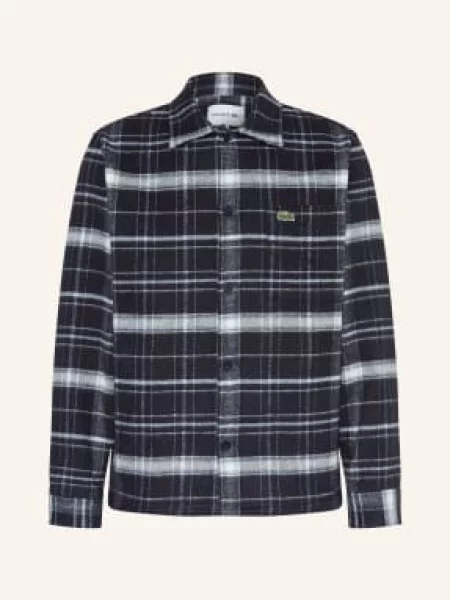 Lacoste Kurtka Z Flaneli blau granatowa