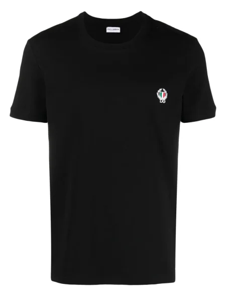Tricou Dolce & Gabbana cu broderie negru