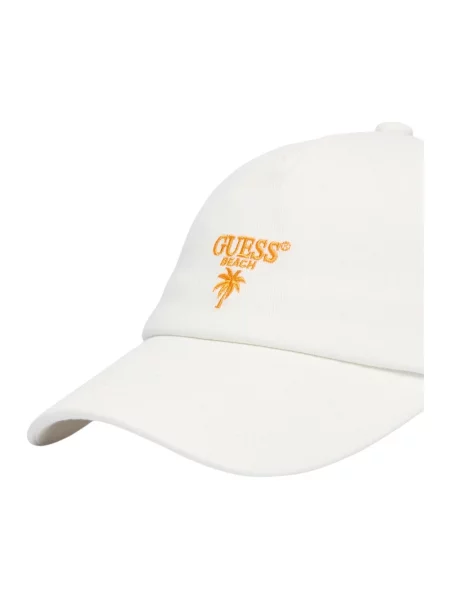 Czapka z daszkiem Guess biała