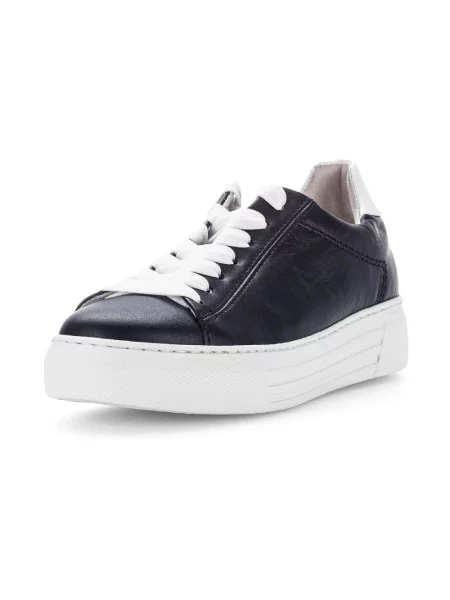 Sneakersy Gabor sznurowane skórzane niebieskie