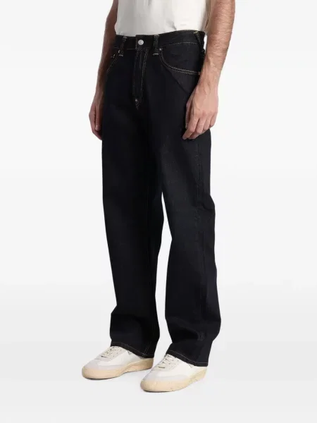 Blugi Evisu cu imagine albastru