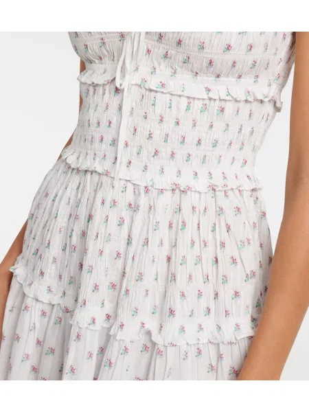 Rochie midi Dôen cu model floral din dantelă