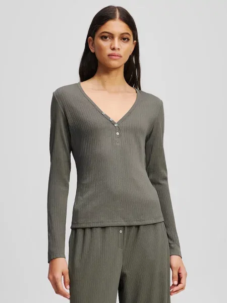 Піжама Karl Lagerfeld коричневий