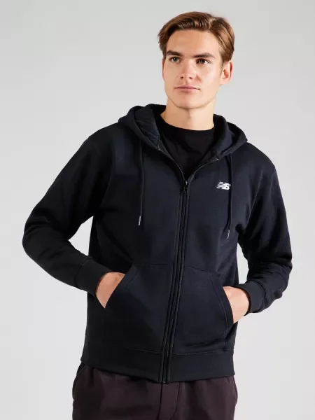 New balance Hanorac Essentials negru / murdar alb