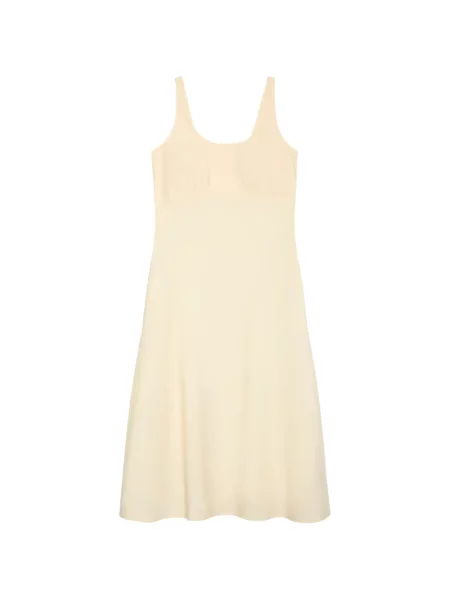 Rochie midi Calvin Klein cu volane în linie A