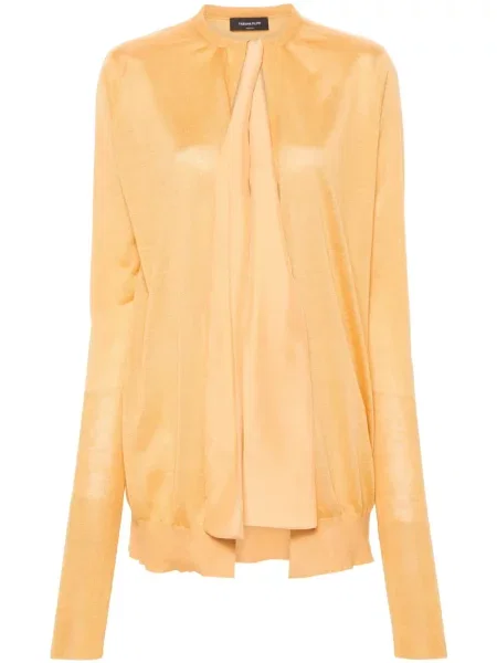 Cardigan Fabiana Filippi tricotate galben