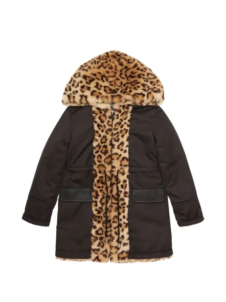 Futro dziecięce Philipp Plein brązowe