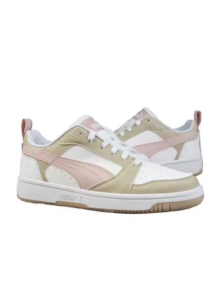 Buty sneakersy sportowe Puma REBOUND V6 LO Jr białe