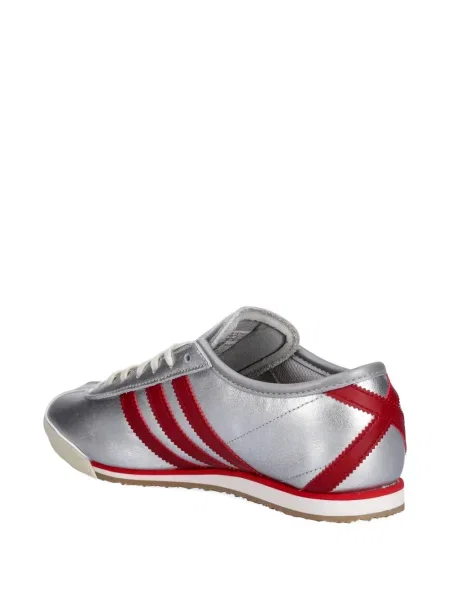 Pantaloni Adidas Campus cu șireturi cu dungi din dantelă roșu
