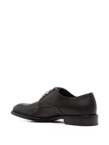Pantofi derby Canali din piele maro