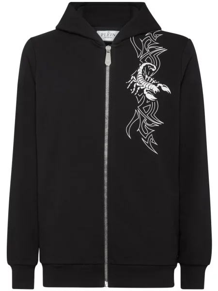 Hanorac cu glugă Philipp Plein negru