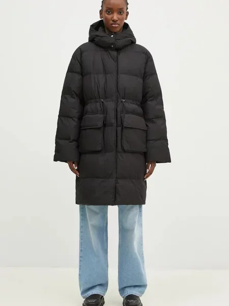 Samsoe Samsoe geacă Sahanna femei de iarna oversize negru