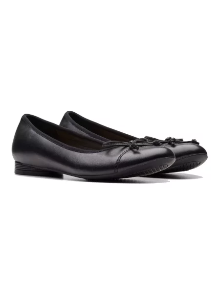 Balerinki Clarks skórzane czarne