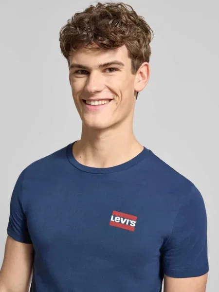 T-shirt z nadrukiem z logo w zestaw 2 szt. Levi's