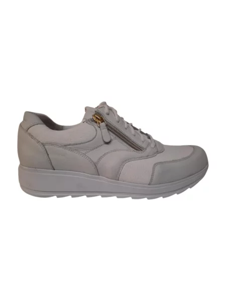 Sneakersy Durea skórzane szare