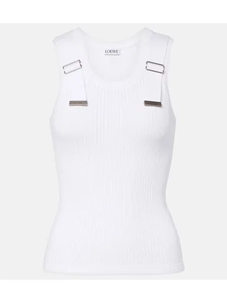 Top Loewe tricotate alb