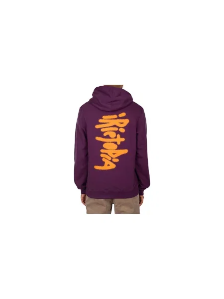 IrieDaily Irietopia Hoodie Mężczyźni Bluzy i bluzy z kapturem IrieDaily Burgundowy Size: M fioletowa