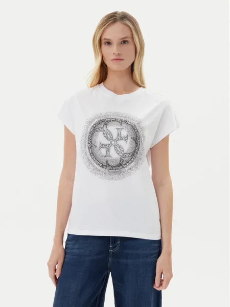 Guess Tricou alb