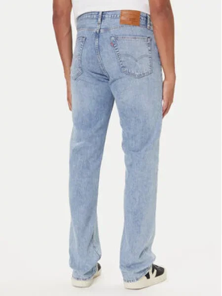 Lněné straight fit džíny Levi's ® modré