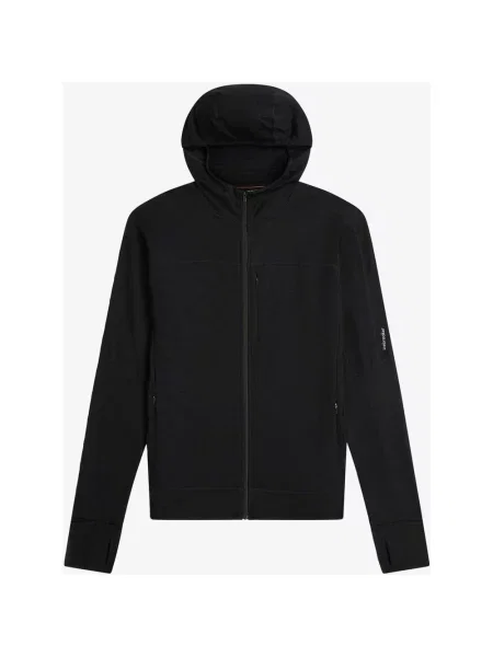Bluza z kapturem Icebreaker Merino Blend RealFleece Descender Full Zip S czarny