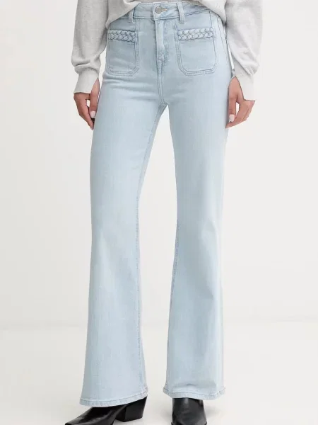 Džíny Pepe Jeans high waist modré