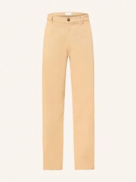 Les Deux Spodnie Chino O Regularnym Kroju beige beżowe