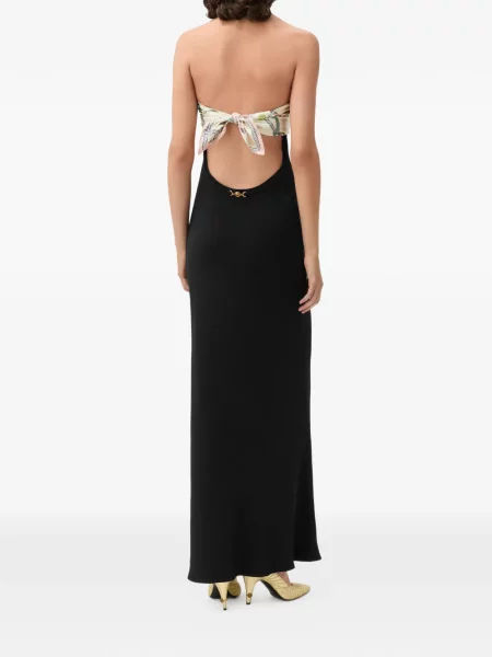 Rochie Versace de mătase fără bretele negru