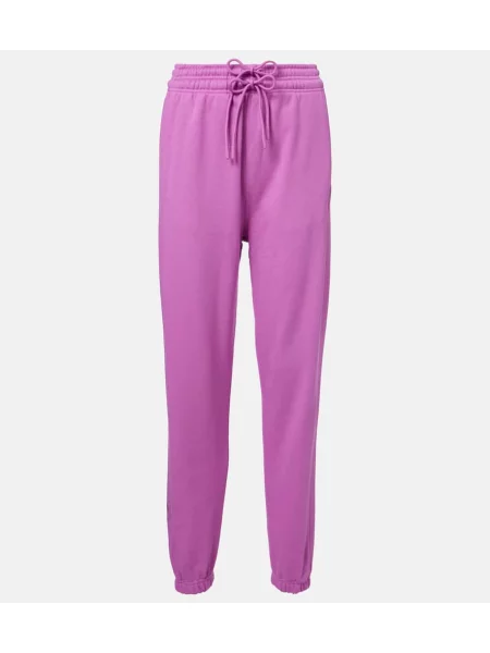 Pantaloni de trening Adidas By Stella Mccartney din jerseu violet