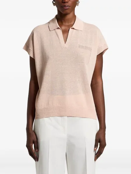 Tricou polo Peserico roz