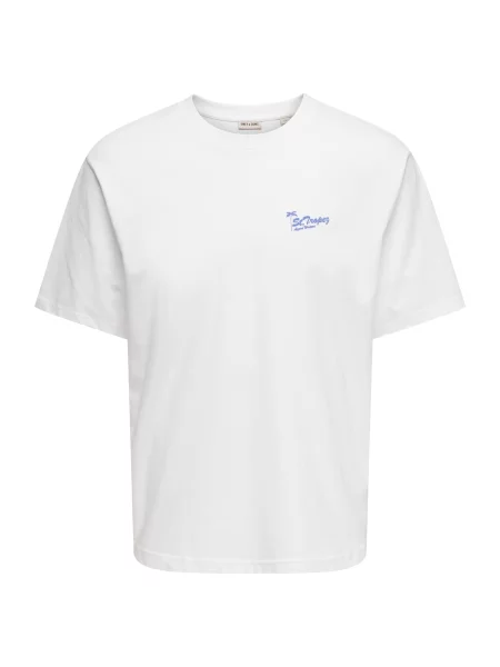 Only & Sons Tricou ONSMILO indigo alb