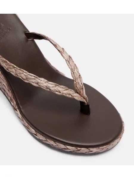 Tangice Ancient Greek Sandals s polno peto rjava