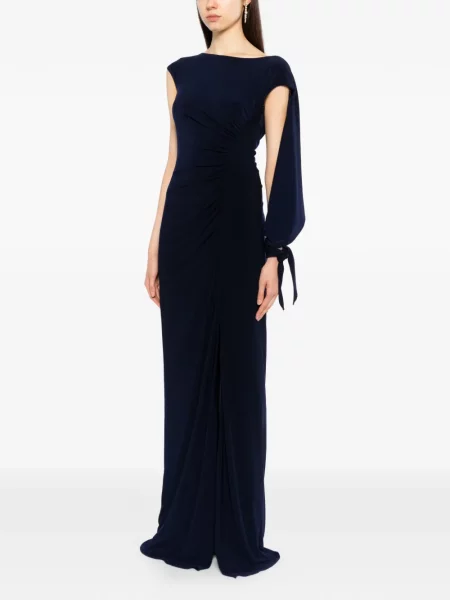 Rochie Amsale din jerseu albastru