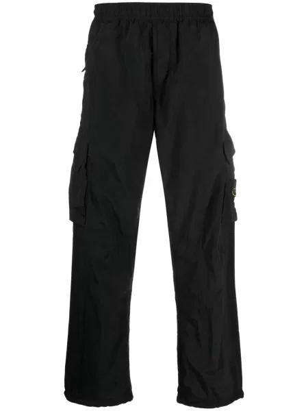Pantaloni cargo Stone Island cu strasuri negru