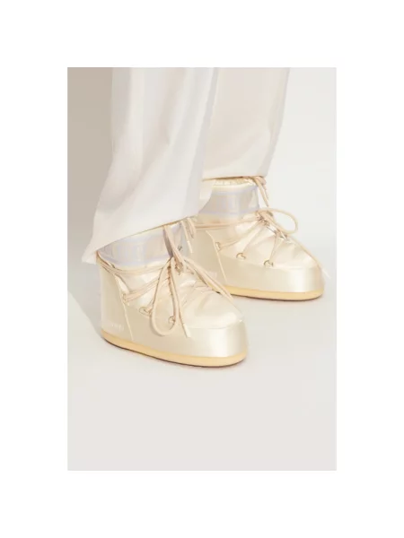 Śniegowce Moon Boot Icon Low Pearly ivory beżowe