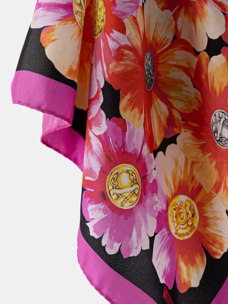 Fular Moschino de mătase violet