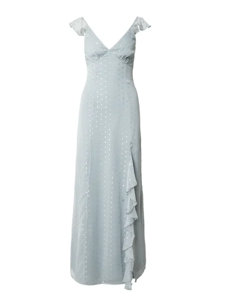 Maya Deluxe Rochie de seară Georgette azuriu argintiu