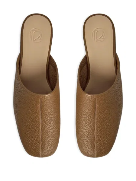 Papuci tip mules 12 Storeez din piele maro