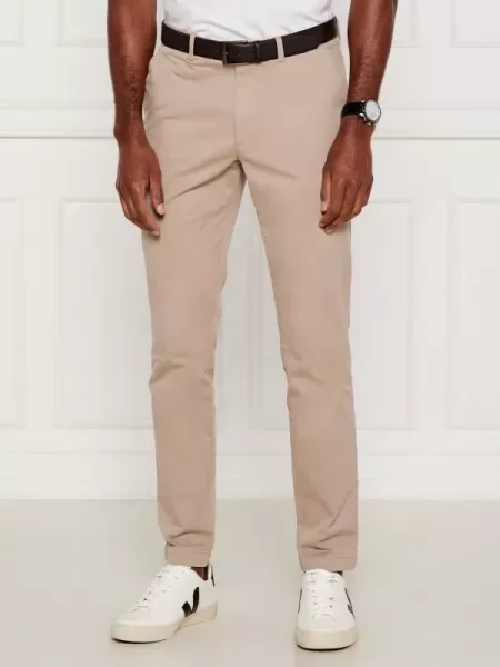 BOSS BLACK Chino nadrág | stretch fekete