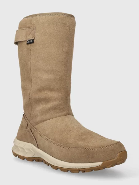 Muszkieterki Jack Wolfskin skórzane brązowe